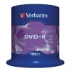 VERBATIM DVD+R(100-Pack)Spindl/MattSlvr/16x/4.7GB