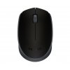 Logitech M171/Cestovní/Optická/1 000 DPI/Bezdrátová USB/Černá-šedá