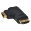 PremiumCord HDMI adapter19pin, F/M, 90° levá