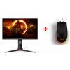 AOC/24G2ZU/23,8"/IPS/FHD/240Hz/0,5ms/Blck-Red/3R