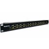 POE Gigabitový Patch panel Cat5 19" 12port 1U