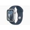 Apple Watch S9/41mm/Silver/Sport Band/Storm Blue/-S/M