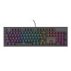 GENESIS mechanická herní klávesnice THOR 303/RGB/Outemu Red/Drátová USB/US layout/Černá