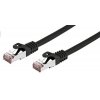 Kabel C-TECH patchcord Cat6, FTP, černý, 0,5m