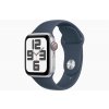 Apple Watch SE Cell/40mm/Silver/Sport Band/Storm Blue/-S/M