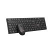 Klávesnice C-TECH WLKMC-03, bezdrátový combo set s myší, černý, USB, CZ/SK