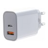 TB nabíječka USB-C + USB-A 2x3A bilá