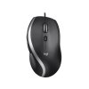 Logitech M500s/Kancelářská/Optická/Pro praváky/4 000 DPI/Drátová USB/Černá
