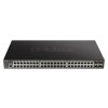D-Link DGS-1250-52XMP 48-port Gigabit Smart Managed Switch with 4x 10G SFP+ ports, 370Watts