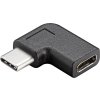 PremiumCord USB 3.1 C/male - C/female zahnutý konektor 90°