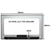 LCD PANEL 15,6" FHD 1920x1080 30PIN MATNÝ IPS / BEZ ÚCHYTŮ