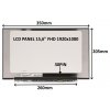 LCD PANEL 15,6" FHD 1920x1080 30PIN MATNÝ IPS / BEZ ÚCHYTŮ