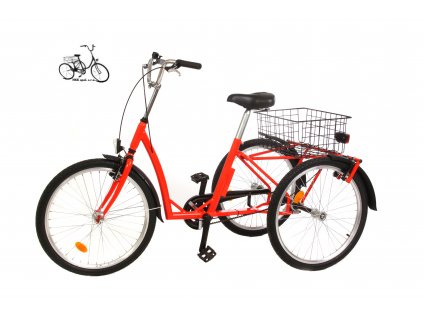 Tříkolka STANDARD 24 - jedno rychlostní (1) titulka - oranžová