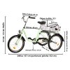 Tříkolka JUNIOR 20 - tří rychlostní (3) geometrie - zelená