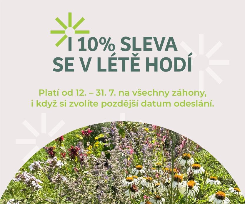prázdninová sleva na trvalkové záhony