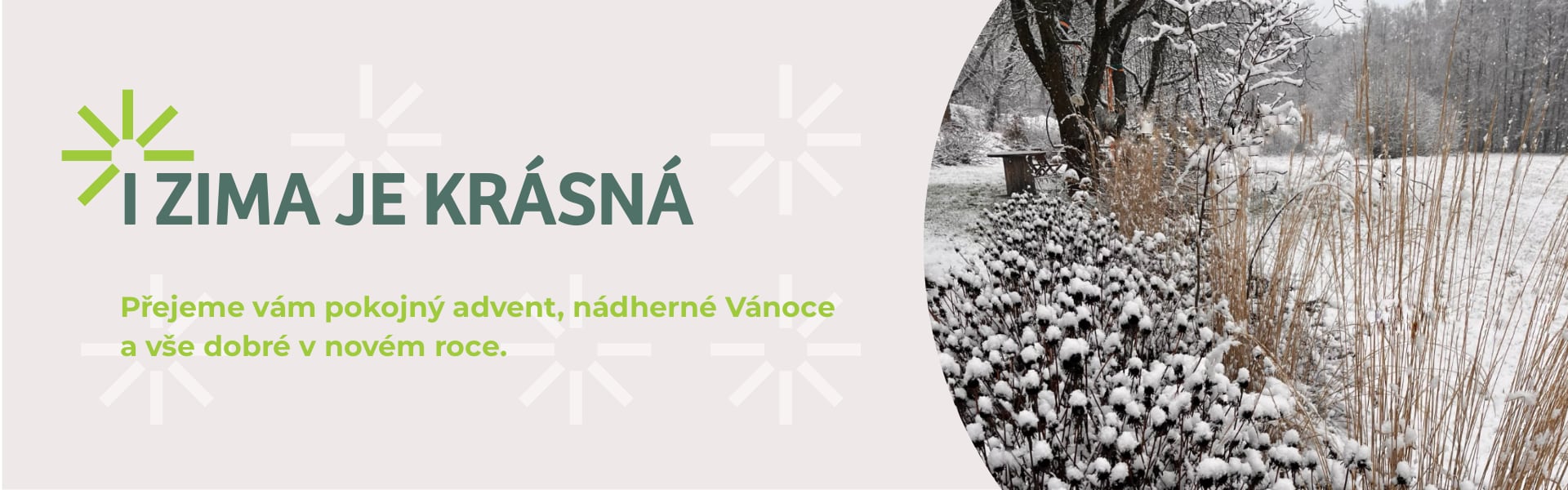 Přání hezkého adventu a nového roku