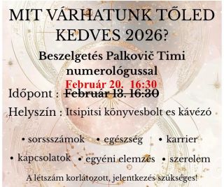 IDŐPONTVÁLTOZÁS! Lehet még jelentkezni! :) Gyertek és beszélgessünk egy finom kávé mellett a várva várt Ló évéről. Mire...