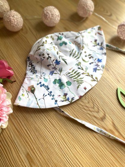 Bavlněný klobouček SPRING  - Holčička