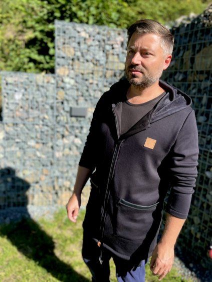 Mikina parka NEW BEGINNING BLACK WARMKEEPER - Pánská