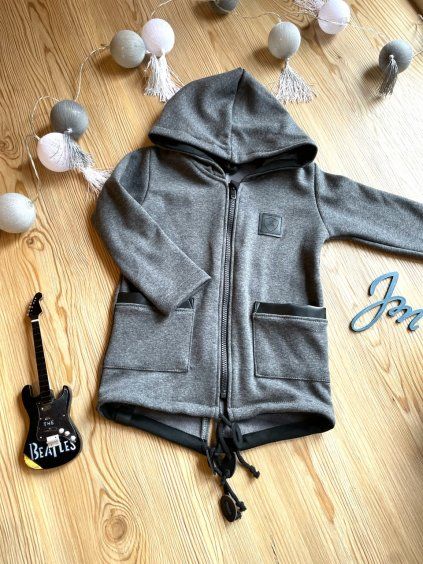 Mikina parka NEW BEGINNING GREY WARMKEEPER - Chlapeček