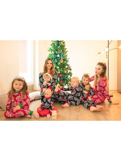 Pyžamo Jingle Bells BLACK - Maminka