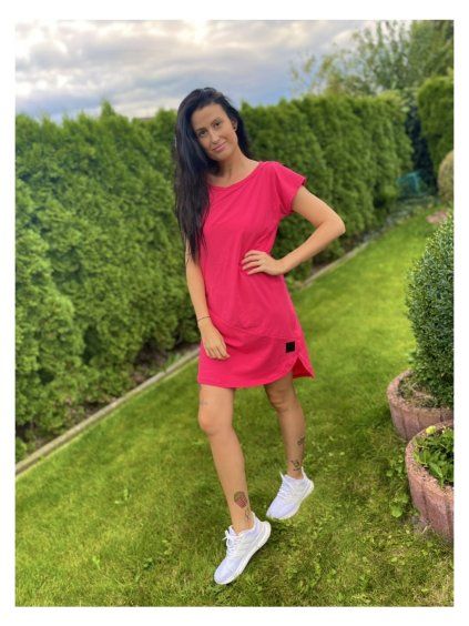 Dívčí Šaty TRIPLE MALINA