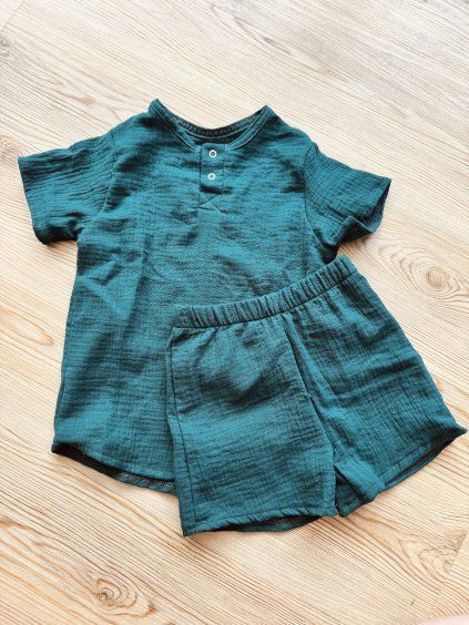 Mušelínkový set SCANDIC EMERALD - Chlapeček