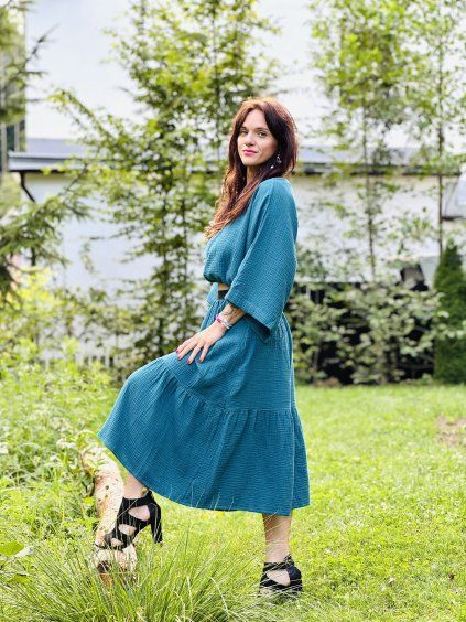 DÁMSKÝ OVERSIZE TOP UNIVERSE MUŠELÍN