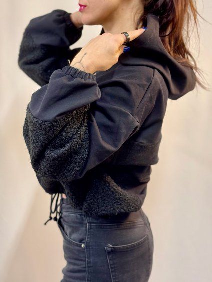 Dámská PATCHWORK Oversize Hoodie 7