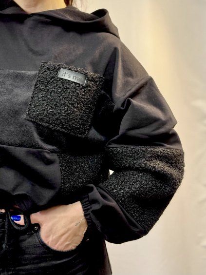 Dámská PATCHWORK Oversize Hoodie 7