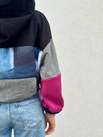 Dámská PATCHWORK Oversize Hoodie 18