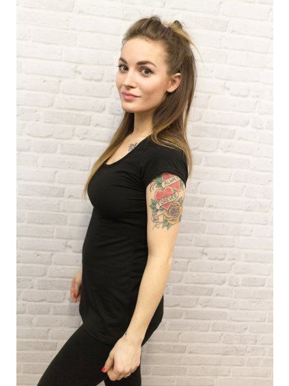 Dámské Triko BASIC Black (krátký rukáv)