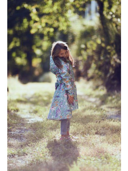 Softshell kabát s fleecem Flowers - Holčička