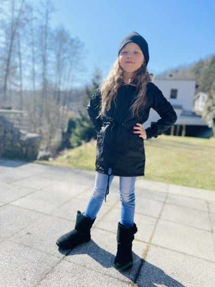 DĚTSKÁ Nepromokavá šusťáková bunda BLACKIE
