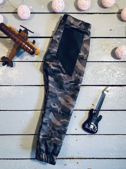 Softshell baggy s fleecem ARMY - Chlapeček