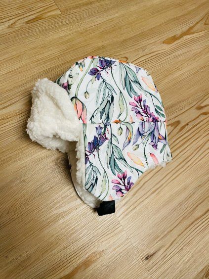 SOFTSHELLOVÁ beranice s beránkem WHITE FLOWERS - Holčička