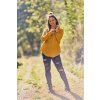 Mušelínová polokošile MUSTARD - Dámská