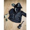 Softshell bunda s fleecem Black ARMY s pruhem na zádech - Chlapeček