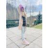 Dlouhý žebrovaný cardigan BEIGE - Holčička