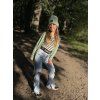 Dlouhý žebrovaný cardigan PEPPERMINT - Holčička