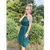 DÁMSKÉ Šaty DEMI LONG EMERALD mušelín