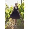 DÁMSKÉ Šaty VAMP DEMI LONG BLACK mušelín