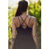 DÁMSKÉ Šaty VAMP DEMI LONG BLACK mušelín
