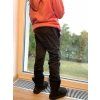 DÍVČÍ ROSTOUCÍ SOFTSHELLOVÉ baggy s fleecem BLACK HEARTS