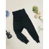 DÍVČÍ ROSTOUCÍ SOFTSHELLOVÉ baggy s fleecem BLACK HEARTS