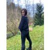 Dámská CROP mikina BLACK WARMKEEPER