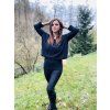 Dámská CROP mikina BLACK WARMKEEPER