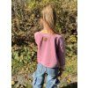 DÍVČÍ CROP mikina PINK WARMKEEPER