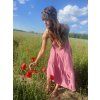 DÁMSKÉ Šaty MARSEILLE LIGHT PINK DEMI LONG mušelín