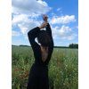 Lehoučký DÁMSKÝ Viskózový CROP TOP ESPAÑA Black